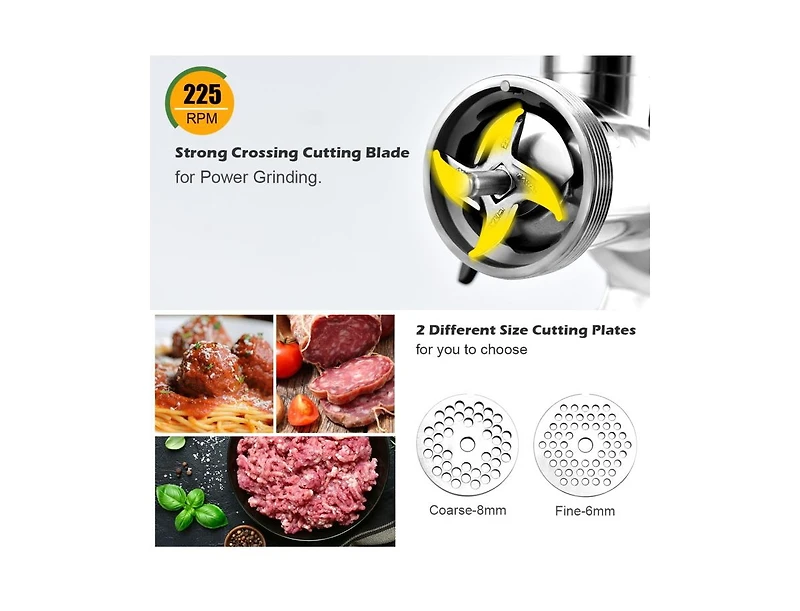 Commercial Grade Stainless Steel Heavy Duty Meat Grinder