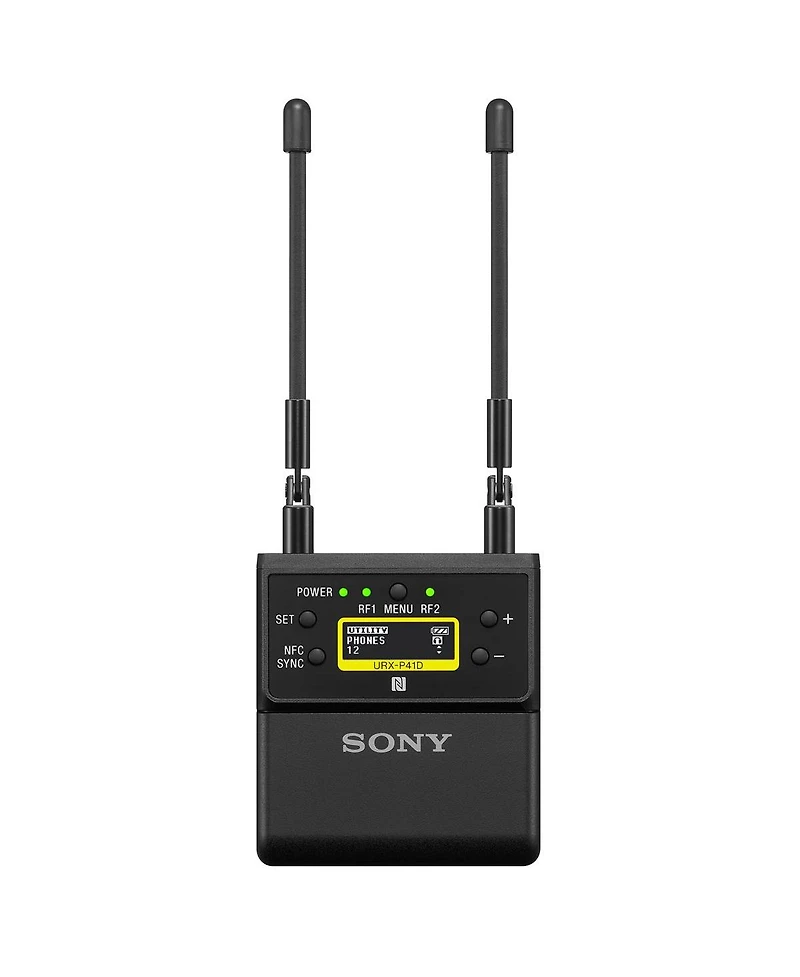 Sony Urx-P41D Dual-Channel Camera-Mount Wireless Receiver, 90UC: 941.6 to 959.6MHz