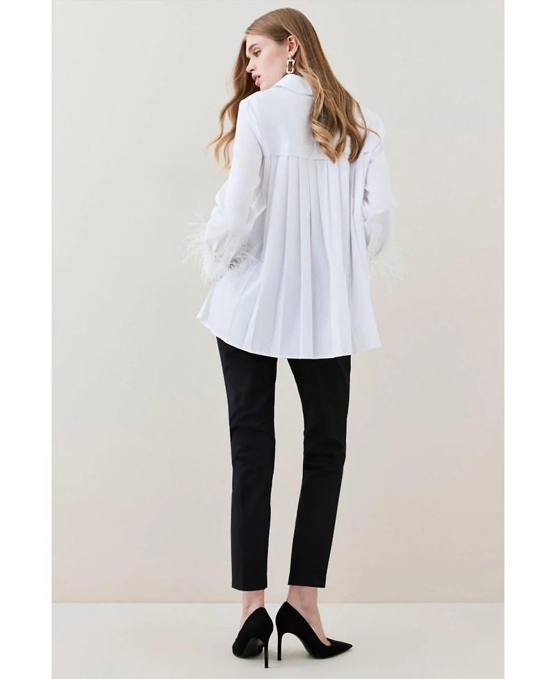 Karen Millen Women's Essential Techno Woven Trousers