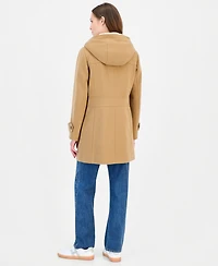 Tommy Hilfiger Women's Faux-Fur-Lined Hooded Toggle Coat