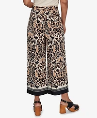 Ruby Rd. Petite Damask Textured Elastic Waist Pants