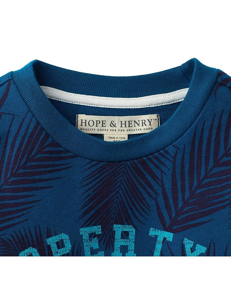 Hope & Henry Baby Boys Short Sleeve Graphic Tee