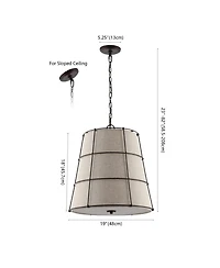 Silas Rustic Farmhouse Led Flush Mount