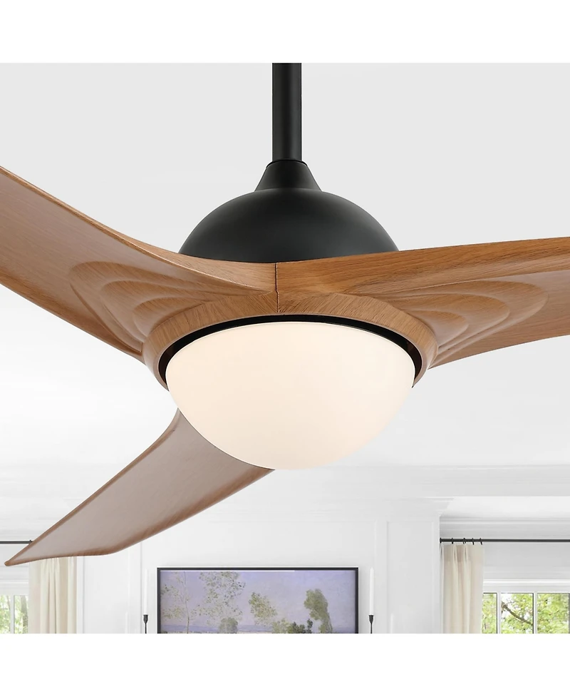 Sully Contemporary Industrial Iron/Plastic Integrated Led Ceiling Fan