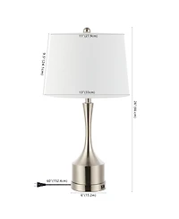 Cooper Classic French Country Iron Led Table Lamp with Usb Charging Port (Set of 2)
