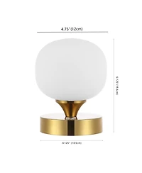 Owen Bohemian Farmhouse Iron Rechargeable Integrated Led Table Lamp