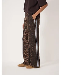 Hush Women's Harison Animal Print Side Stripe Joggers