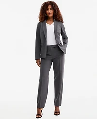 Kasper Women's Machine Washable Bi-Stretch One-Button Blazer, Regular & Petite