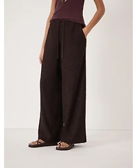 Hush Women's Aria Textured Jersey Wide Leg Pants