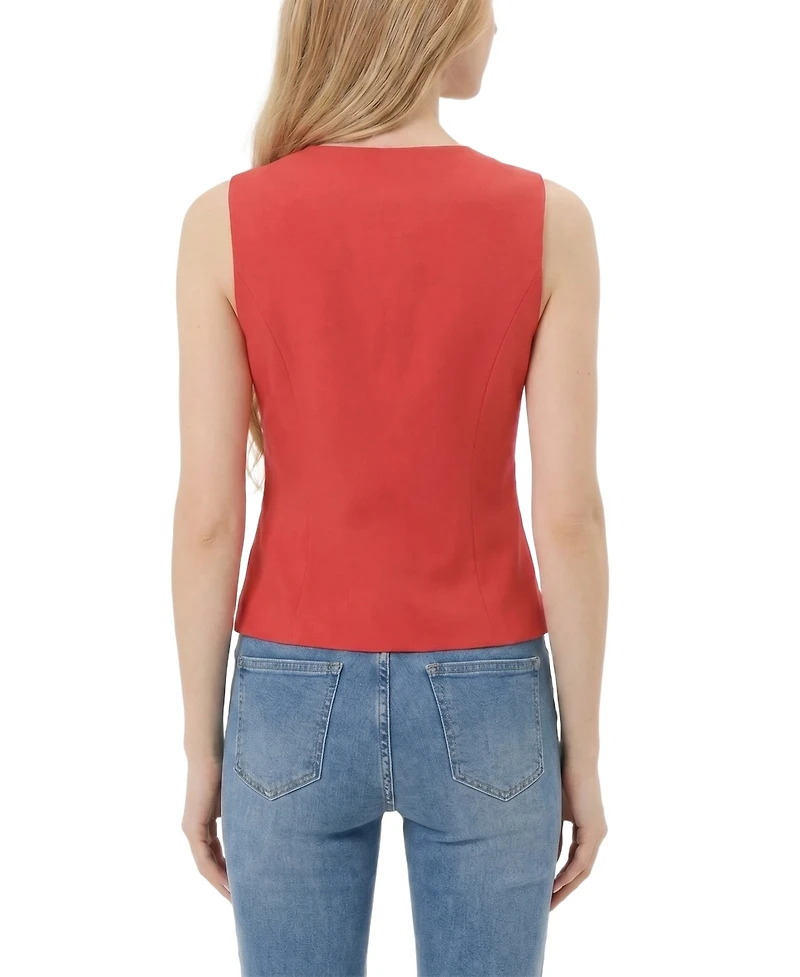 Ny Collection Women's Sleeveless V-Neck Vest