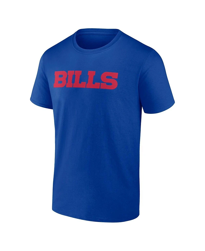 Logo Athletic Men's Royal Buffalo Bills 1 Dad Jersey T-Shirt