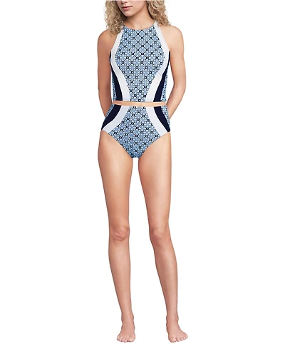 Lands' End Women's Tugless Contour Portrait Back Midkini Set