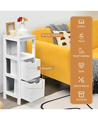 sumyeg Floor Cabinet Multifunction Storage Rack Stand Organizer