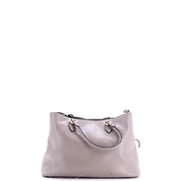 Pre-Owned Prada Medium Embossed Logo Convertible Open Tote Glace Calf