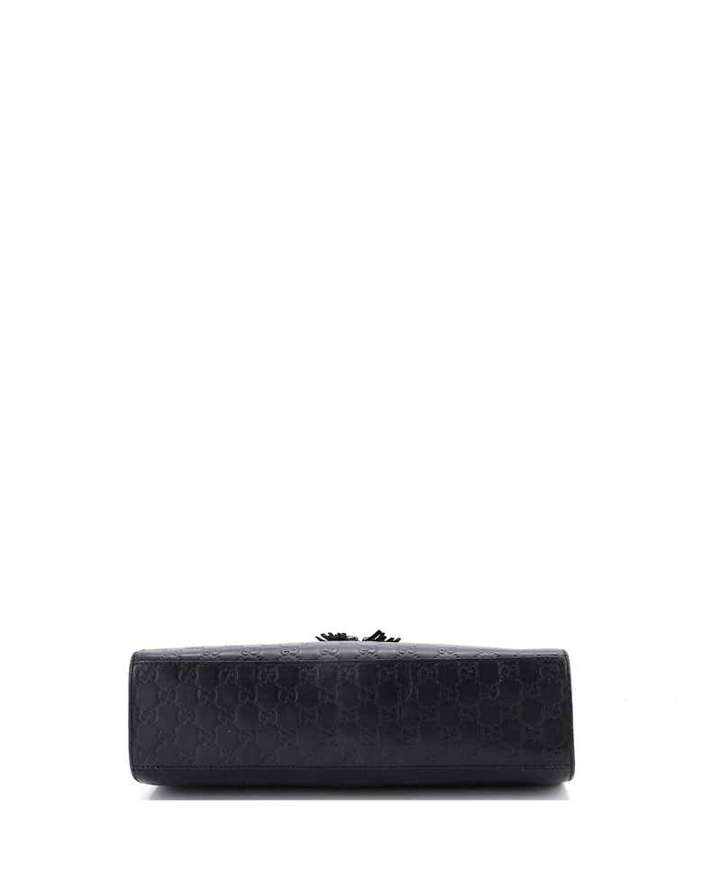 Pre-Owned Gucci Large Emily Chain Flap Shoulder Bag Guccissima Leather