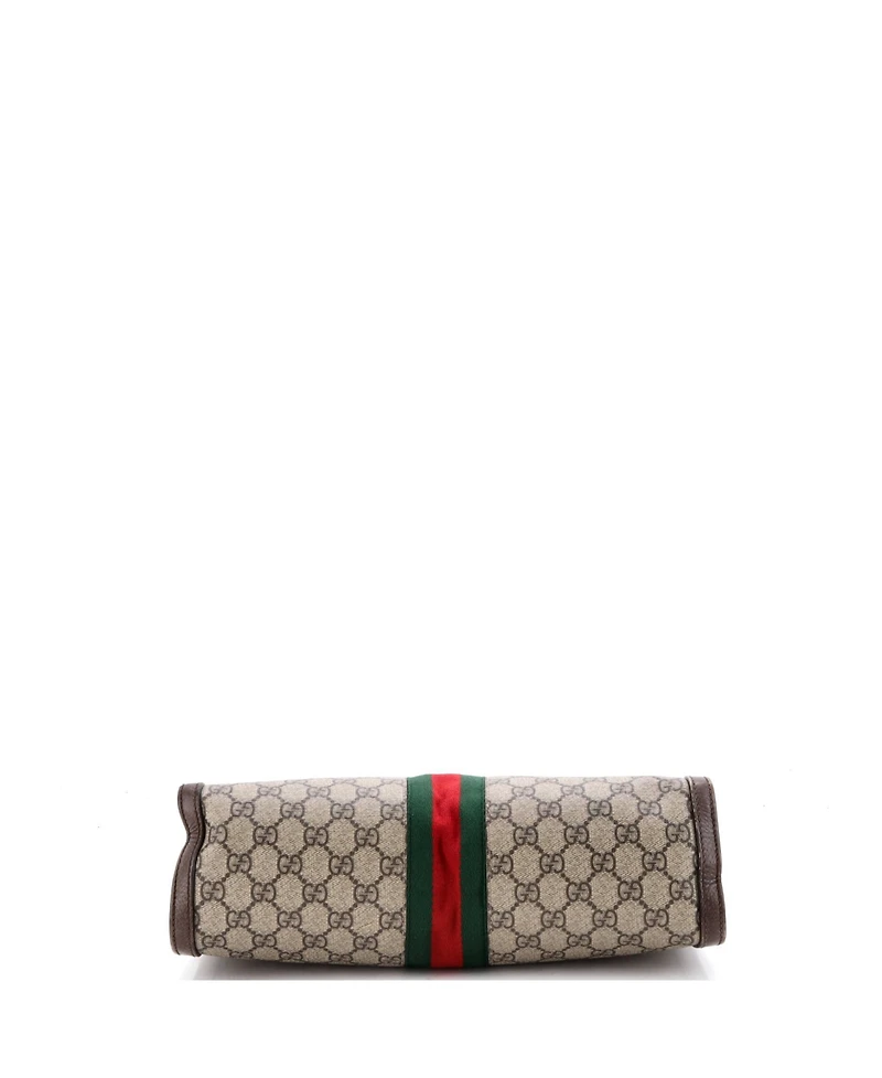 Pre-Owned Gucci Medium Ophidia Chain Shoulder Bag Gg Coated Canvas