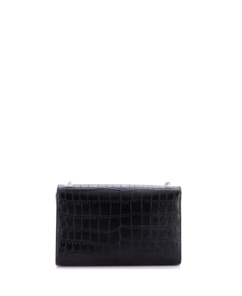 Pre-Owned Saint Laurent Medium Classic Monogram Tassel Crossbody Bag Embossed Leather