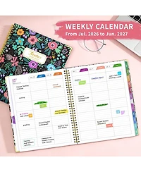Gnuadz Teacher Planner 2026-2027 Academic Year Lesson Book Colorful Tabs Hardcover