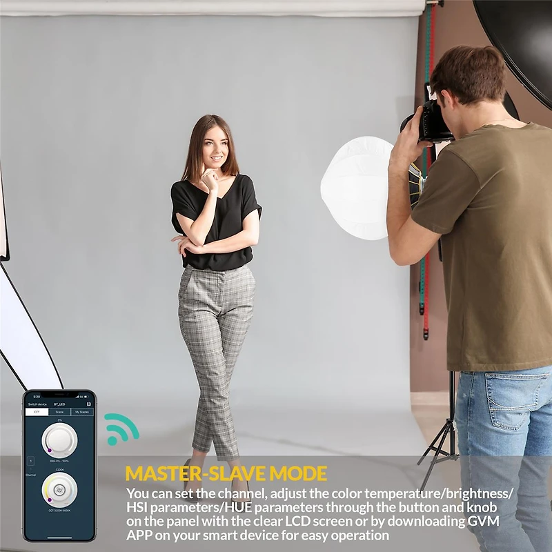 Great Video Maker SD200D 200W Bi-Color Led Video Spotlight, Bundle with Glow 20" Quick Ball Lantern Softbox and Flashpoint 9.5' Pro Air-Cushioned