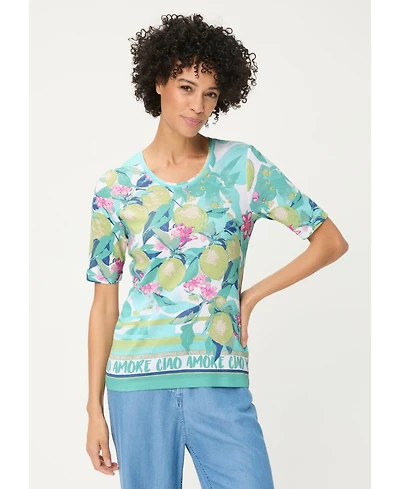 Olsen Women's Lemon Amore Print T-Shirt