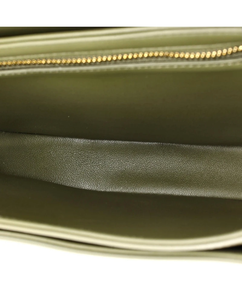 Pre-Owned Celine Triomphe Besace Clea Chain Flap Bag Leather