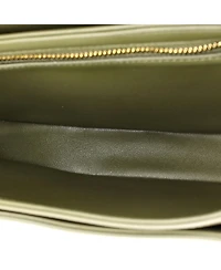 Pre-Owned Celine Triomphe Besace Clea Chain Flap Bag Leather