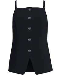 Lands' End Women's Washable Suiting Button Front Vest