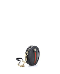 Pre-Owned Gucci Mini Ophidia Round Shoulder Bag Leather