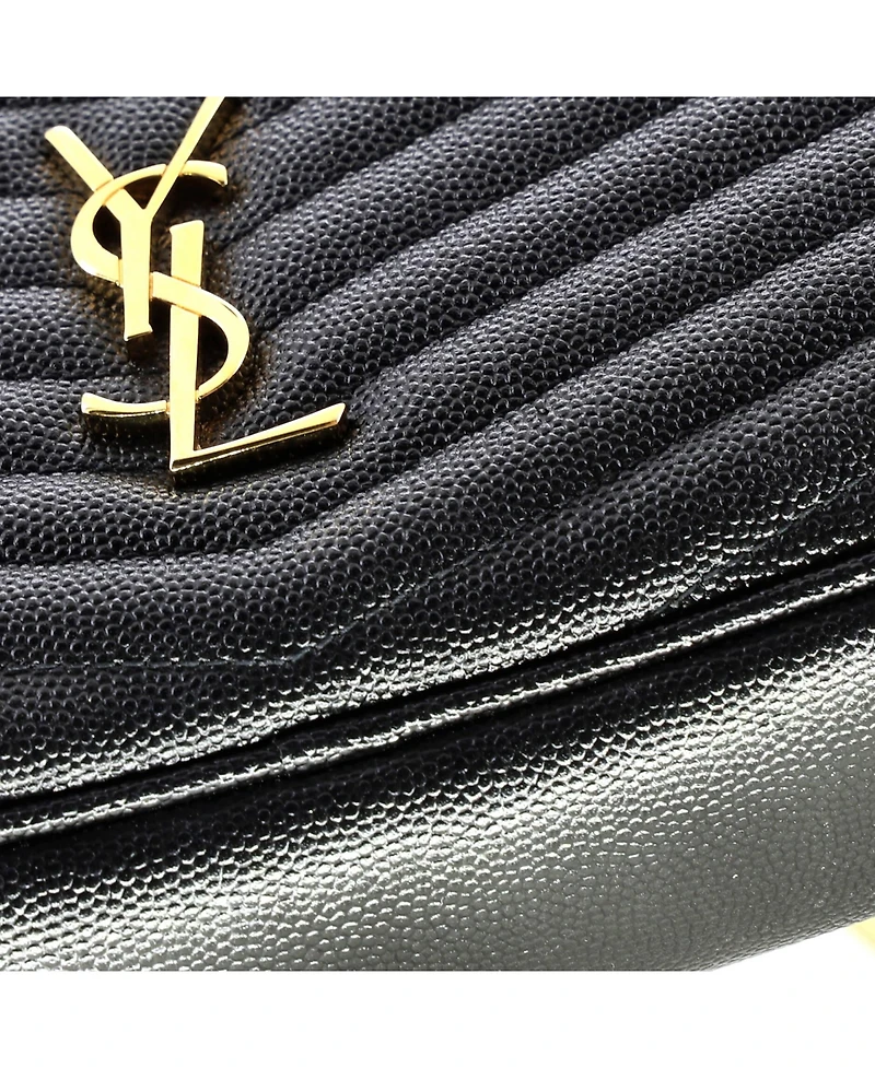 Pre-Owned Saint Laurent Mini Lou Camera Bag Matelasse Chevron Leather