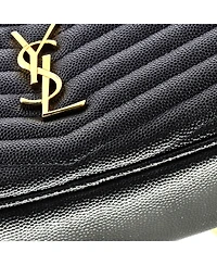 Pre-Owned Saint Laurent Mini Lou Camera Bag Matelasse Chevron Leather
