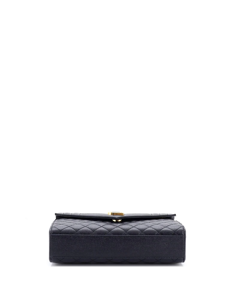 Pre-Owned Saint Laurent Medium Classic Monogram Envelope Satchel Mixed Matelasse Leather