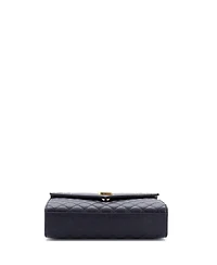 Pre-Owned Saint Laurent Medium Classic Monogram Envelope Satchel Mixed Matelasse Leather