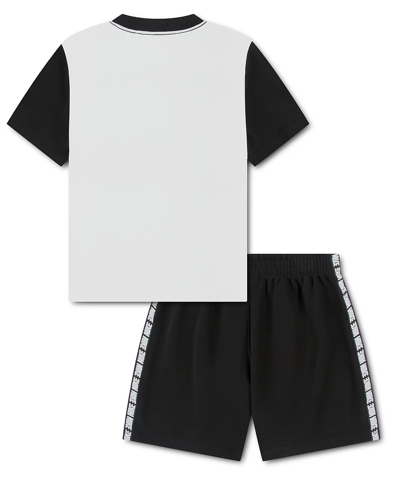 Nike Boys' 4-7 Color-blocked T-Shirt and Shorts, 2-Piece Set