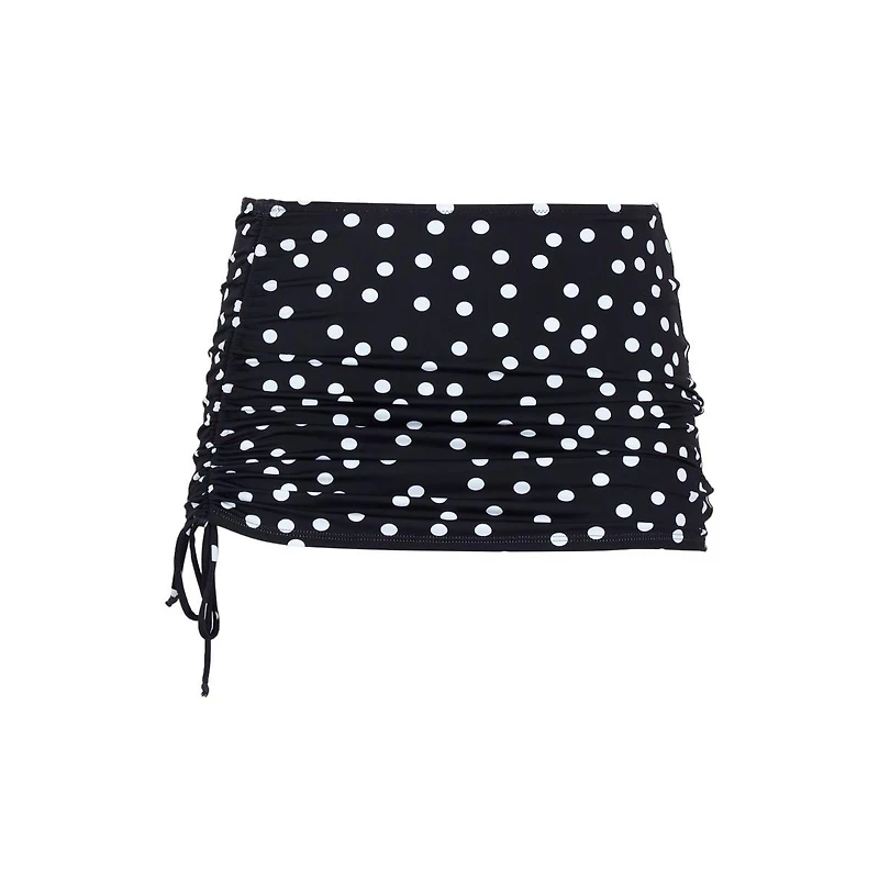 Panache Lingerie Women's Polka Dot Assymetrical Adjustable Tie Bikini Skirt Bottom