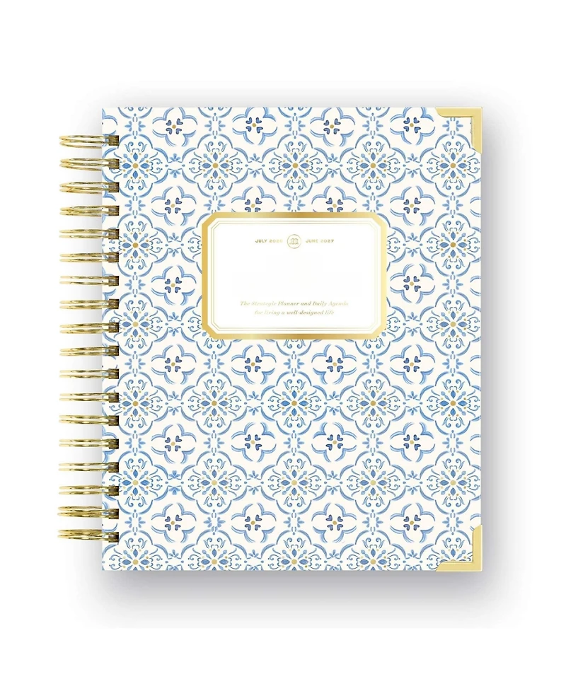 Gnuadz Casa Bella 2026-2027 Academic Daily Planner Wirebound Tabs Pocket Stickers Ruler