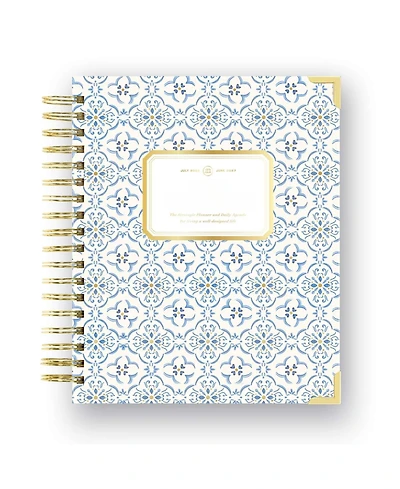 Gnuadz Casa Bella 2026-2027 Academic Daily Planner Wirebound Tabs Pocket Stickers Ruler