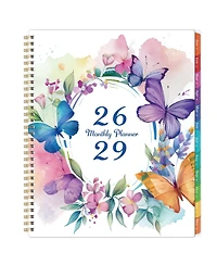 Gnuadz 2026-2029 Monthly Planner 3-Year Calendar Colorful Tabs Pocket