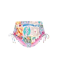City Chic Women's Positano Hi Waist Print Bikini Brief