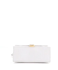 Pre-Owned Balenciaga Small Hourglass Top Handle Bag Embossed Leather
