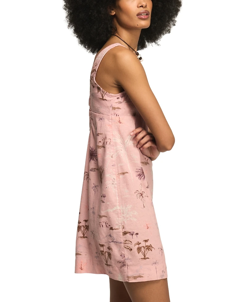 Lucky Brand Women's Printed Square Neck Mini Dress