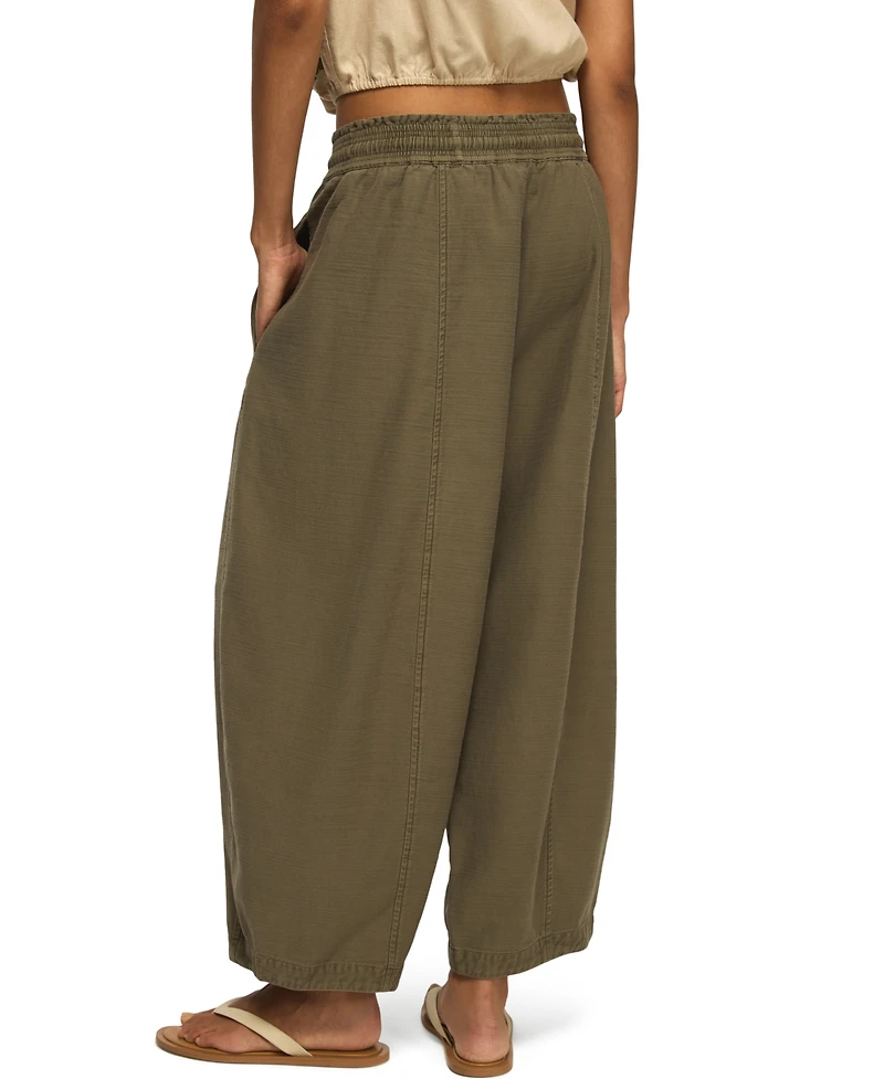 Lucky Brand Women's Drawstring Balloon Mid-Rise Pants