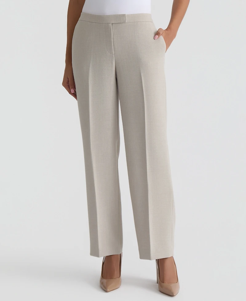 Kasper Women's High-Rise Extended-Tab Stretch Pants, Regular & Petite
