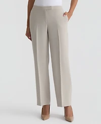 Kasper Women's High-Rise Extended-Tab Stretch Pants, Regular & Petite