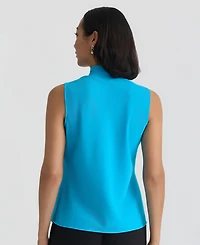 Kasper Women's Sleeveless Tie-Neck Top, Regular & Petite