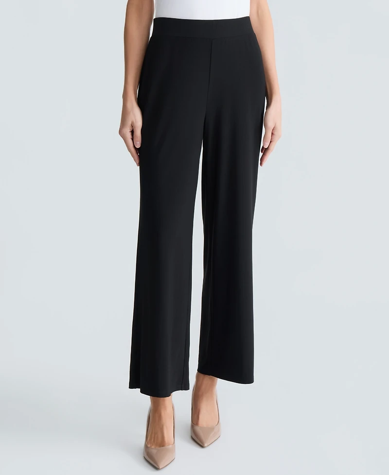 Kasper Women's Pull-On Wide-Leg Pants