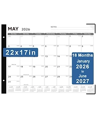 Gnuadz Desk Calendar 2026 18 Months Jan-Jun 2027 Notes Thick Paper Home Office School