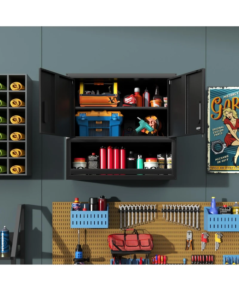 Viyet 30" Wall Mounted Metal Cabinet