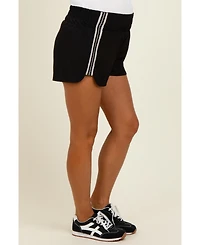 Pinkblush Maternity Black Stripe Detail Active Shorts
