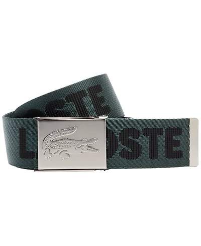 Lacoste Men's Jacquard Webbing Casual Belt