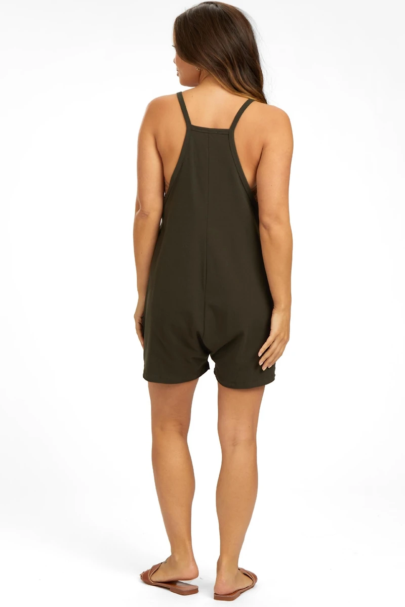 Pinkblush Maternity Olive Basic V-Neck Romper
